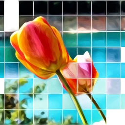 flores cuadricula flowers popart wapoffgrid ecoffgrideffect