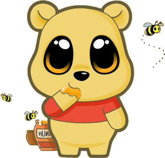 pooh ursinhopooh honey bear bee sticker by @inini85