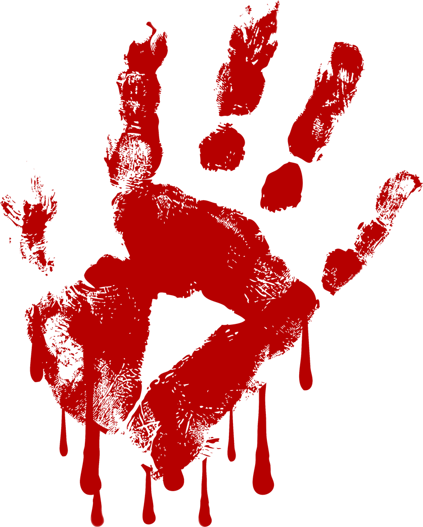 Dripping Bloody Handprint Png Blood Dripping Transparent Blood The