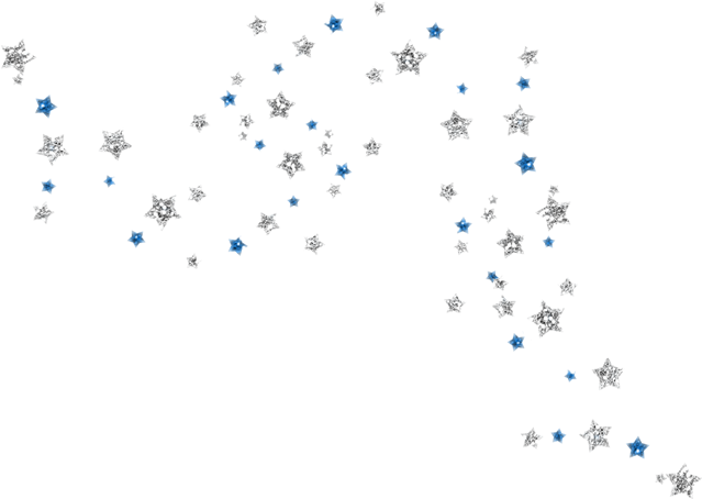 silver stars confetti blue bling...