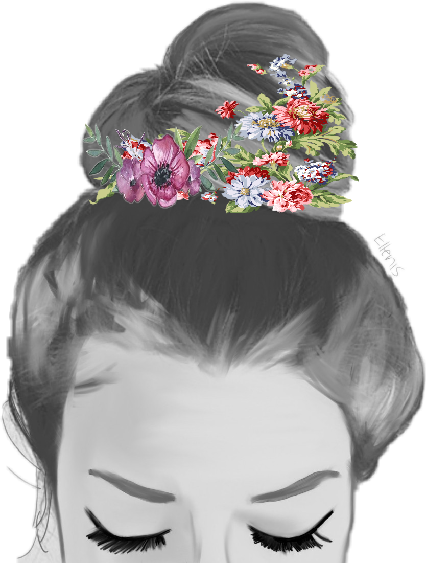 girl hairstyles freetoedit girl sticker by evaoto23