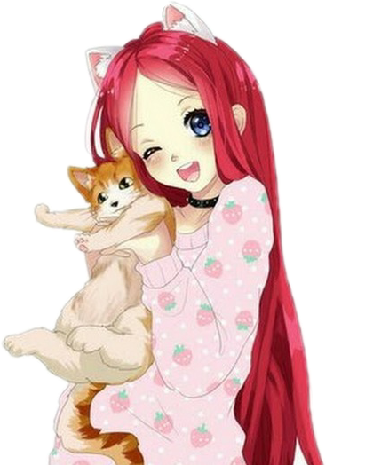 Images Of Cat Kitten Anime Girl