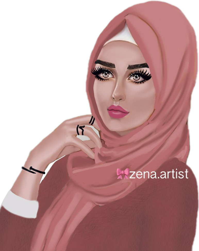 Artist Draw Drawing Painting Girls Girl Hijab Arab Zena